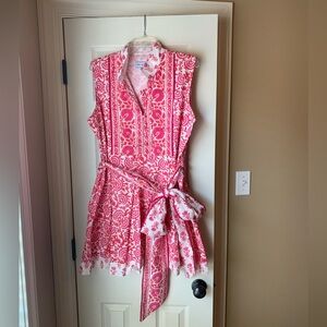 NWOT - Sue Sartor Flounce Mini Dress - Sz XL